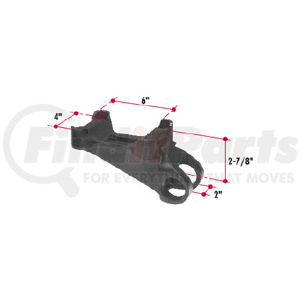 FR203 by TRIANGLE SUSPENSION - Sq Axle Bracket