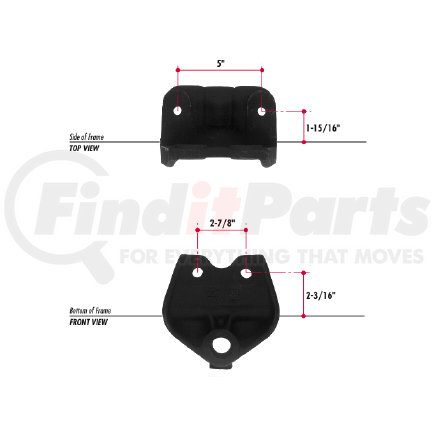 E610-55 by TRIANGLE SUSPENSION - Navistar Spring Hanger