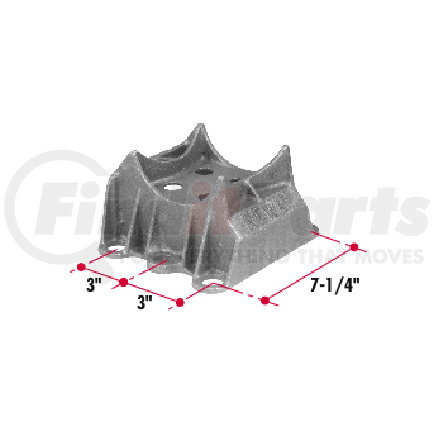 Triangle Suspension N230 Suspension Spring Saddle Neway Spring End Cap