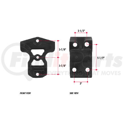 E843-59 by TRIANGLE SUSPENSION - Kenworth Stablizer Bracket