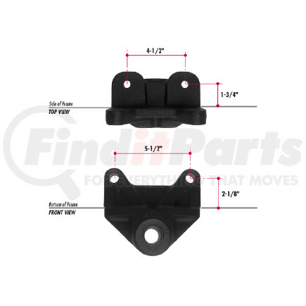 E619-46 by TRIANGLE SUSPENSION - Freightliner Spring Hanger