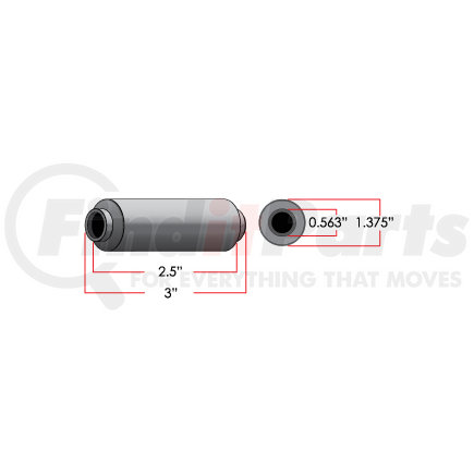 RB113 by TRIANGLE SUSPENSION - Rubber Encased Bushing