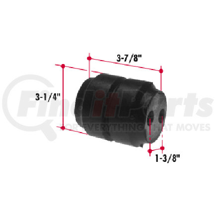 H102 by TRIANGLE SUSPENSION - Hutchens Equalizer Bushing Rubber
