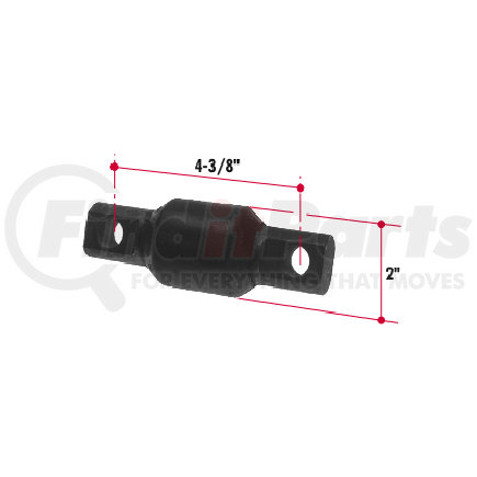 HS44 by TRIANGLE SUSPENSION - Hendrickson Torque Rod Bushing; Used in UR610, UR660, UR661 Ultra Rods