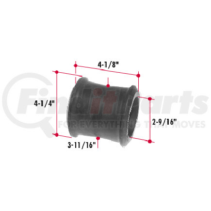 CHA54 by TRIANGLE SUSPENSION - No.2 Trq Rod Bush 800010