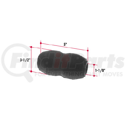 N320 by TRIANGLE SUSPENSION - Neway Rubber Beam Bsh. (pivot end)