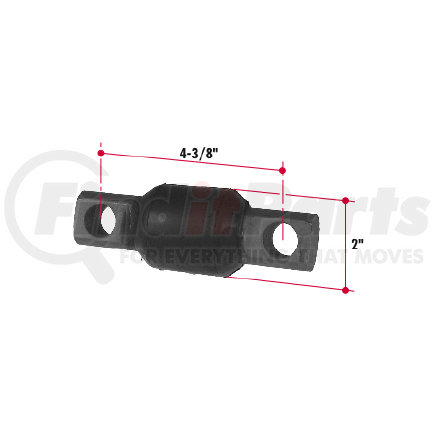 HS79 by TRIANGLE SUSPENSION - Hendrickson Torque Rod Bushing - Straddle; Used in UR767, UR047 Ultra Rods