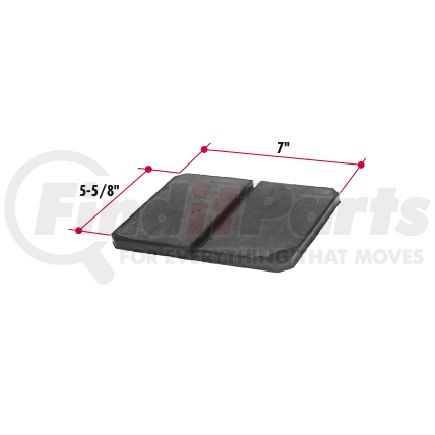 Triangle Suspension N134 Neway Rubber/ Steel Pad