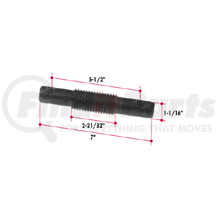B1365-62 by TRIANGLE SUSPENSION - Mack Threaded Pin