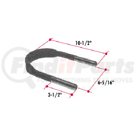 N157 by TRIANGLE SUSPENSION - Neway Forged Top U-Bolt