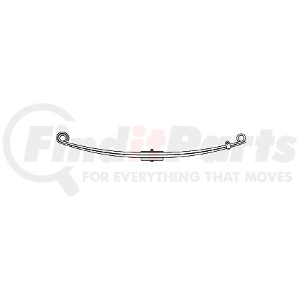 55-1332 by TRIANGLE SUSPENSION - Navistar, F Spr, Lvs: PD/2/2PD FT; OEM# 3806666-C91; SE Length: 29-1/8; LE Length: 29-1/8; SE End: RB253; LE End: RB253; Grading PD/0.323, 2/0.815, 2PD/0.401