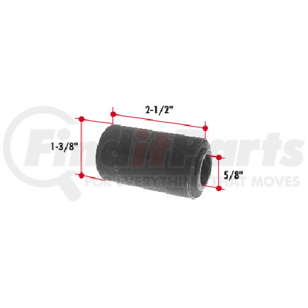 RB74 by TRIANGLE SUSPENSION - Rubber Encased Bushing