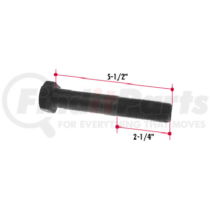 B1387-43 by TRIANGLE SUSPENSION - 1-14 X5-1/2 Gr8 Hx/Hd C/S