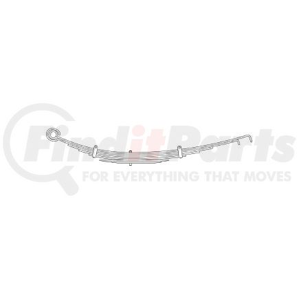 22-338 by TRIANGLE SUSPENSION - Chevrolet - Truck, F Spr, Lvs:5/2 ; OEM# 3839145; SE Length: 22-1/2; LE Length: 34-3/8; SE End: RB73-b; LE End: HK-1-2; Grading 2/401, 5/447