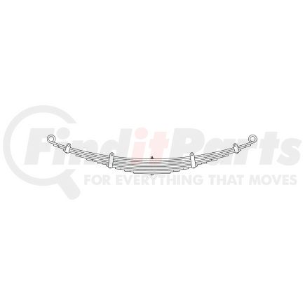 41-021 by TRIANGLE SUSPENSION - Pierce, R Spr, ; OEM# 403774; SE Length: 26-1/2; LE Length: 26-1/2; SE End: PLG; LE End: PLG; Grading