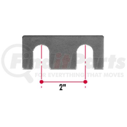 FL70 by TRIANGLE SUSPENSION - Freightliner Adjusting Block Shim (1/8)