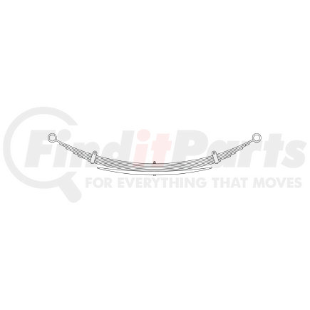 22-601 by TRIANGLE SUSPENSION - Chevrolet - Truck, R Spr, Lvs:6/1 ; OEM# 471889; SE Length: 26; LE Length: 26; SE End: RB117-b; LE End: RB117-b; Grading 4/323, 2/291, 1/770