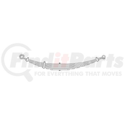 55-856 by TRIANGLE SUSPENSION - International - Navistar, F Spr, ; OEM# 471267C91; SE Length: 25; LE Length: 29; SE End: NJK; LE End: NJK; Grading