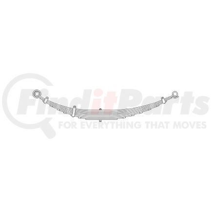 55-834 by TRIANGLE SUSPENSION - International - Navistar, F Spr, ; OEM# 471263C91; SE Length: 25; LE Length: 29; SE End: NJK; LE End: NJK; Grading