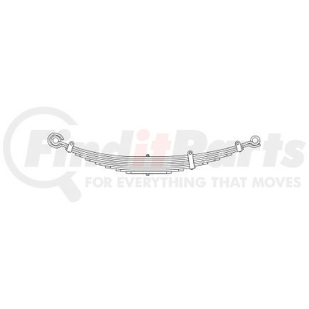 55-858 by TRIANGLE SUSPENSION - International - Navistar, F Spr, ; OEM# 471271C91; SE Length: 25; LE Length: 29; SE End: RNK; LE End: RNK; Grading