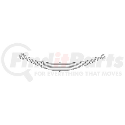 55-842 by TRIANGLE SUSPENSION - International - Navistar, F Spr, ; OEM# 471275C91; SE Length: 25; LE Length: 29; SE End: RNK; LE End: RNK; Grading