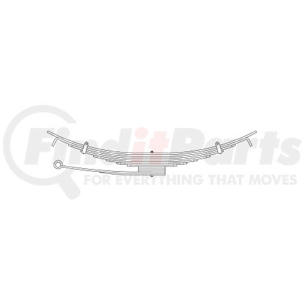 55-031 by TRIANGLE SUSPENSION - International - Navistar, R Spr, Lvs:8/3/2 ; OEM# 471287C91; SE Length: 30-1/4; LE Length: 30-1/4; SE End: HK-2; LE End: HK-2; Grading 5/499, 3/447, 3/499, 2/447