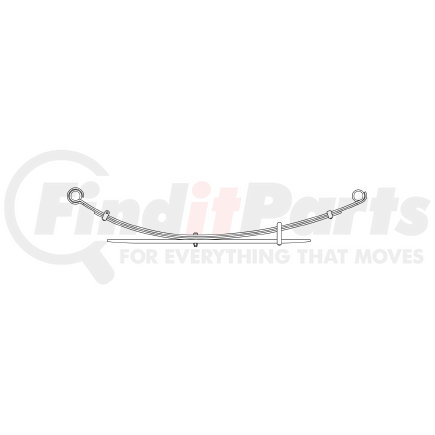 90-117 by TRIANGLE SUSPENSION - Toyota Truck, R Spr, ; OEM# 4821035770; SE Length: 560; LE Length: 740; SE End: RB192; LE End: RB192; Grading