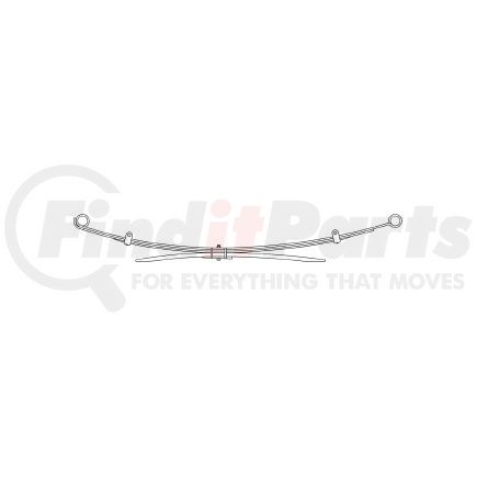 90-169 by TRIANGLE SUSPENSION - Toyota Truck, R Spr, ; OEM# 4822004022; SE Length: 570; LE Length: 730; SE End: RB192; LE End: RB192; Grading