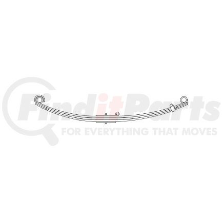 Triangle Suspension 55-902 International - Navistar, F Spr, Lvs:SE/ FT; OEM# 503961C91; SE Length: 25; LE Length: 29; SE End: