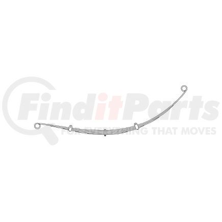 Triangle Suspension 34-1405 For Dodge - Truck, R Spr, Lvs:5 ; OEM# 52106325; SE Length: 23-3/4; LE Length: 32-1/4; SE End: