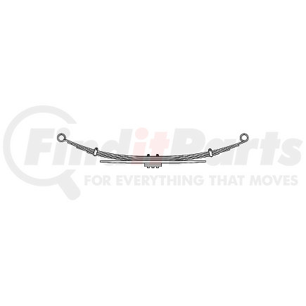 34-1455 by TRIANGLE SUSPENSION - For Dodge, R Spr, Lvs: 4/1/2PD, ML; OEM# 52113514AD; SE Length: 30-1/2; LE Length: 30-1/2; SE End: RB273; LE End: RB273; Grading 2/0.401, 2/0.360, 1/0.812, 2PD/0.590