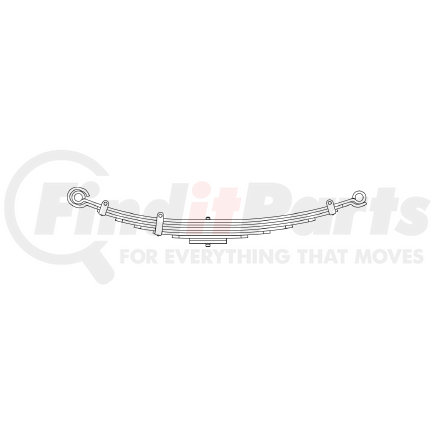 55-898 by TRIANGLE SUSPENSION - International - Navistar, F Spr, Lvs:7/2PD ; OEM# 572379C91; SE Length: 25; LE Length: 29; SE End: RNK-b; LE End: RNK-b; Grading 9/499