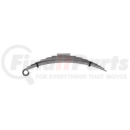 50-371 by TRIANGLE SUSPENSION - Hendrickson, R Spr, Lvs:8/2PD ; OEM# 58193000; SE Length: 17; LE Length: 20-3/4; SE End: TPK; LE End: - - -; Grading 4/558, 6/536