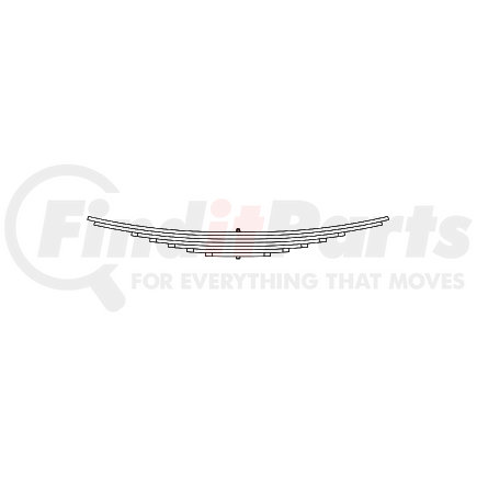 46-171 by TRIANGLE SUSPENSION - Freightliner, R Spr, Lvs:7 ; OEM# 6813200905; SE Length: 30-5/16; LE Length: 30-5/16; SE End: - - -; LE End: - - -; Grading 7/702