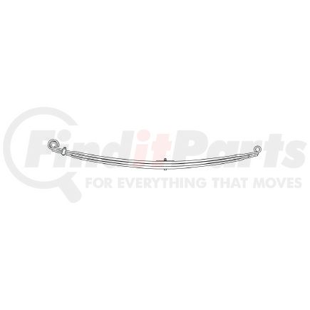 46-204 by TRIANGLE SUSPENSION - Freightliner, F Spr, Lvs:PD/3 FT; OEM# 6813202102; SE Length: 31-5/16; LE Length: 38; SE End: PLK; LE End: PLK; Grading 1/123, 3/836