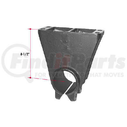 H267 by TRIANGLE SUSPENSION - Hutchens Trunnion Bracket - 8-1/2 Mnt Hght; Use with H129 Trunnion Shaft and N259 Trunnion Tube; For: H900 Single Point Suspensions