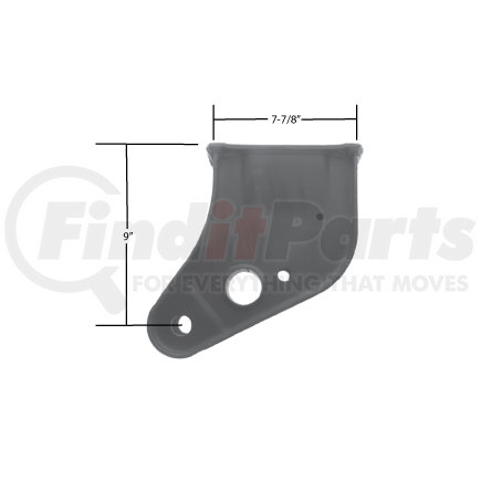 H162I by TRIANGLE SUSPENSION - Hutchens Front Hanger - Under Mount; Use with H260 Bolt Kit; For: H7700 and H9700 Series Suspensions; Location: Front Axle RH and LH