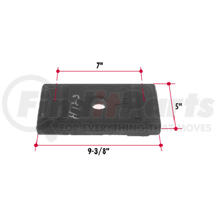 H123 by TRIANGLE SUSPENSION - Hutchens Top Plate; For H900 Single Point Suspensions