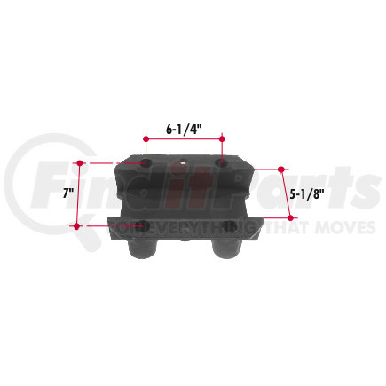 H134 by TRIANGLE SUSPENSION - Hutchens Spring End Cap; Use with H119 Adjustment Plate; For H900 Single Point Suspensions