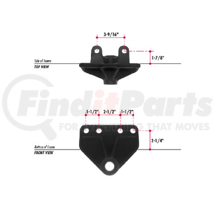 E602-55 by TRIANGLE SUSPENSION - Navistar Spring Hanger