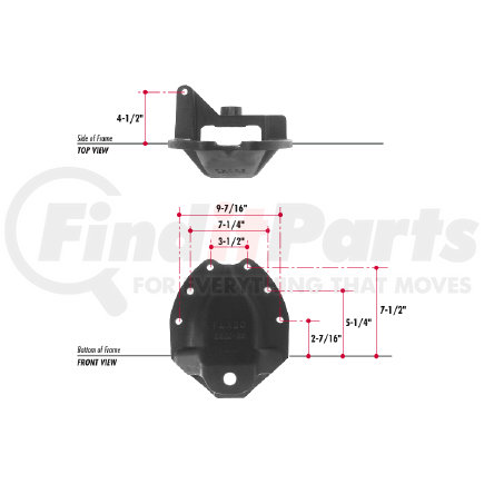 E520-55 by TRIANGLE SUSPENSION - Navistar Spring Hanger