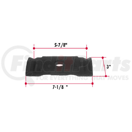 E345-43 by TRIANGLE SUSPENSION - Ford Top U-Bolt Plate
