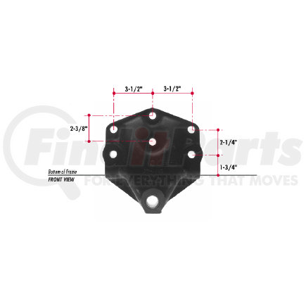 E347-43 by TRIANGLE SUSPENSION - Ford Spring Hanger