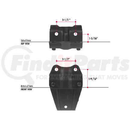 E432-43 by TRIANGLE SUSPENSION - Ford Spring Hanger