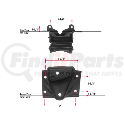 E390-22 by TRIANGLE SUSPENSION - GM Spring Hanger