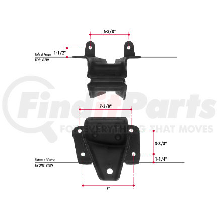 E395-22 by TRIANGLE SUSPENSION - GM Spring Hanger