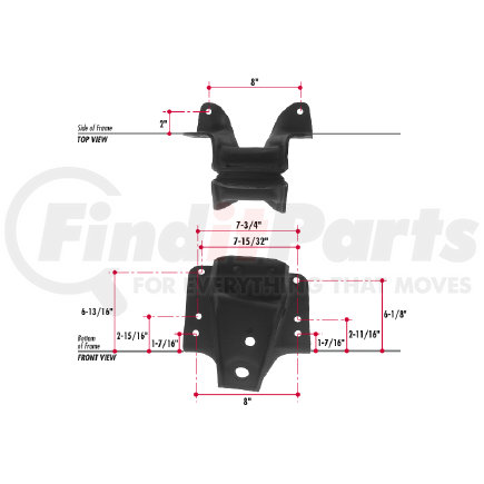 E402-22 by TRIANGLE SUSPENSION - GM Spring Hanger