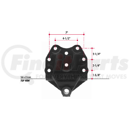 E458-43 by TRIANGLE SUSPENSION - Ford Spring Hanger