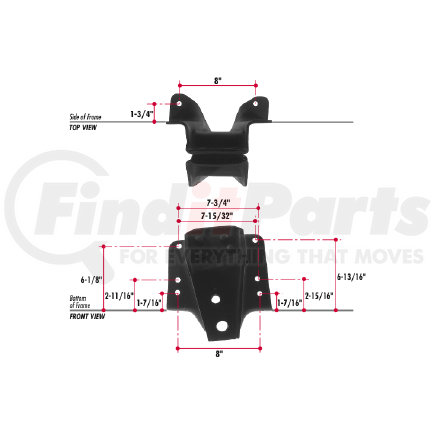 E755-22 by TRIANGLE SUSPENSION - GM Spring Hanger