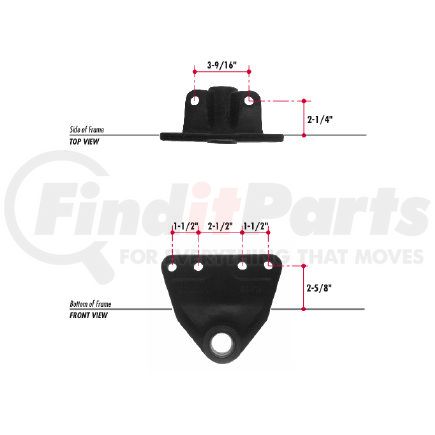 E607-55 by TRIANGLE SUSPENSION - Navistar Spring Hanger